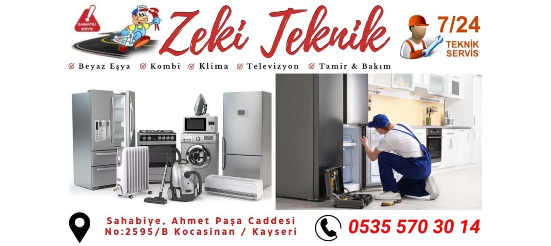 Kocasinan Beyaz Eşya Servisi